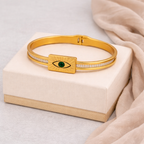 Evil Eye Emrald Bangle