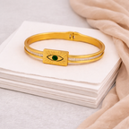Evil Eye Emrald Bangle