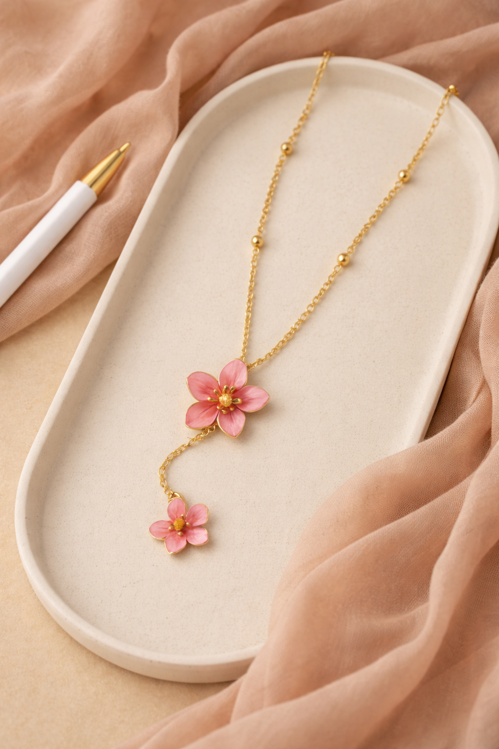 Flower Pendant Necklace