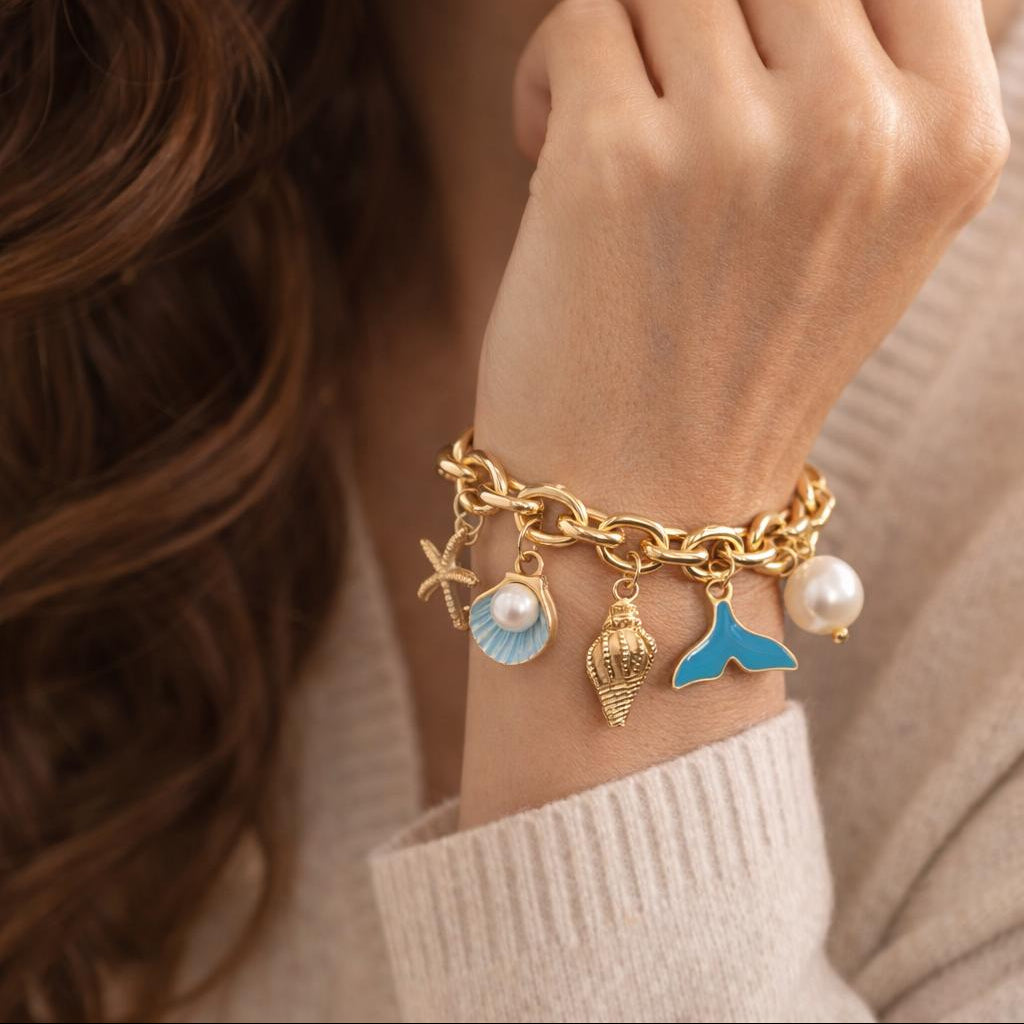 Glenan Beach Charms Bracelet