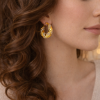 Liora Twisted Knot Hoops