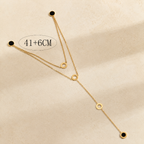 Minimalist Layered Charms Necklace