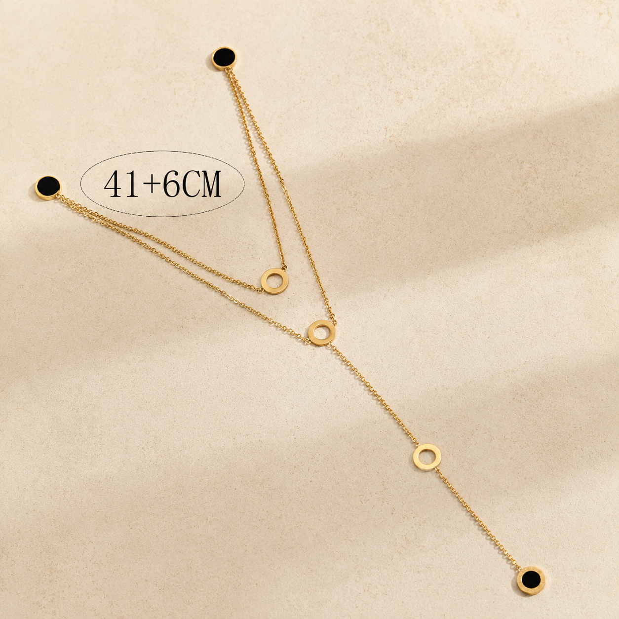 Minimalist Layered Charms Necklace