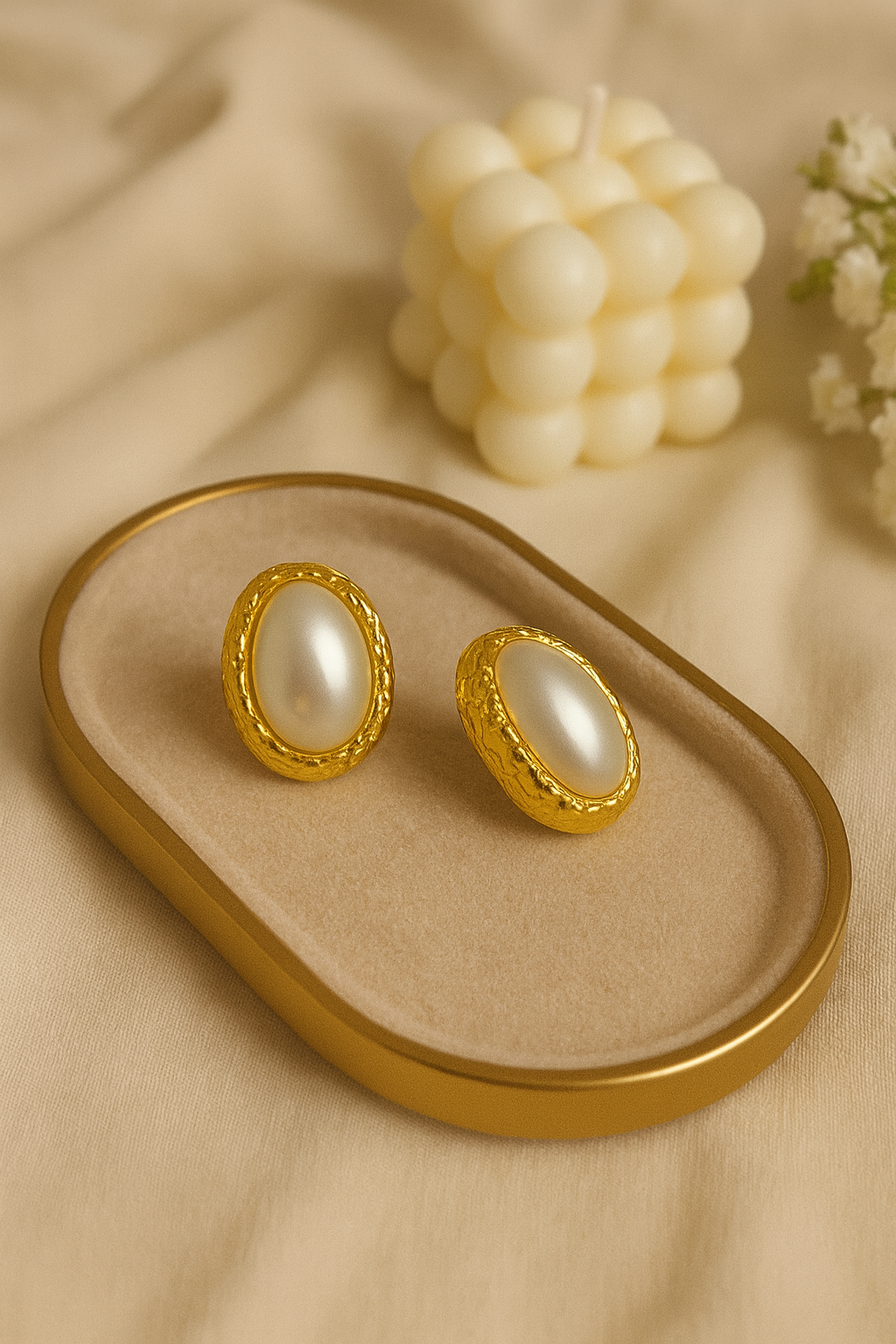 Monika Pearl Studs