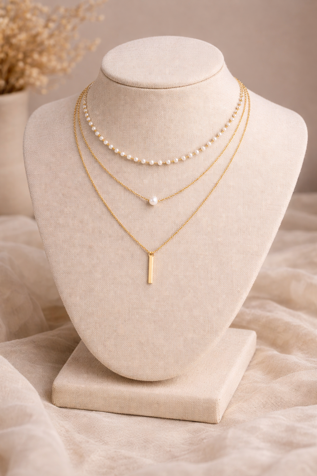 Multi-Layer Pearl Necklace