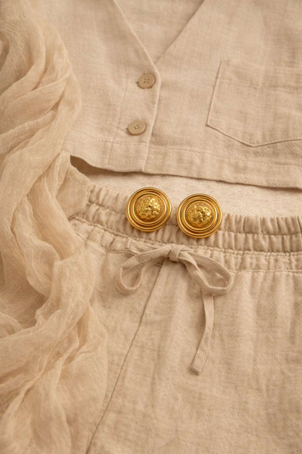 Myraa Textured Earrings