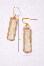 Resin Dried Flower Earrings