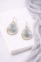Resin Dried Flower Earrings