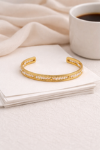 Rosa Pearl Cuff Bangle