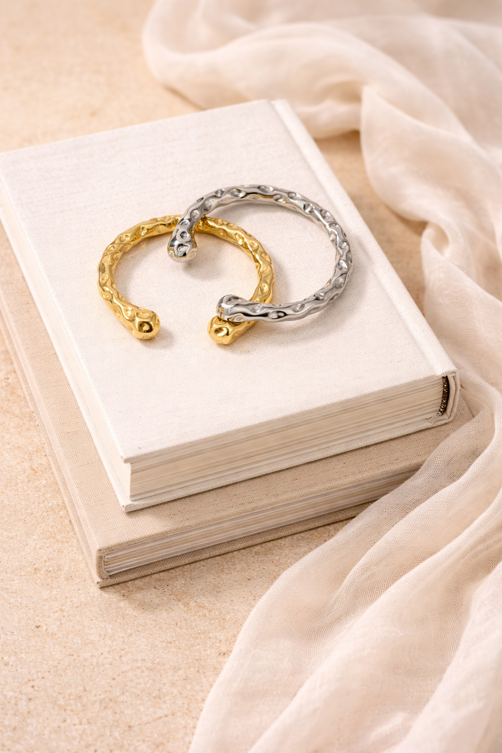Textured Cuff Bangle