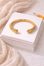 Textured Cuff Bangle