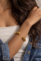 Textured Cuff Bangle