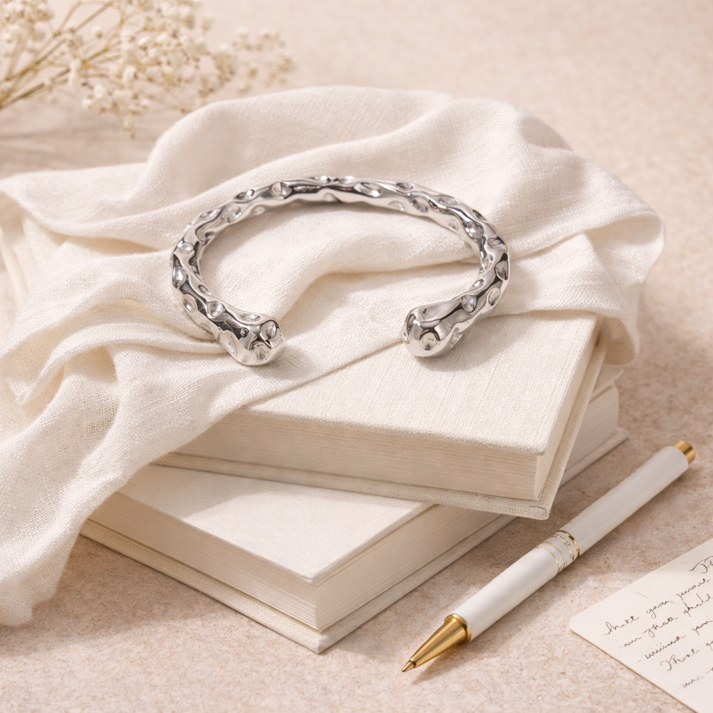 Textured Cuff Bangle