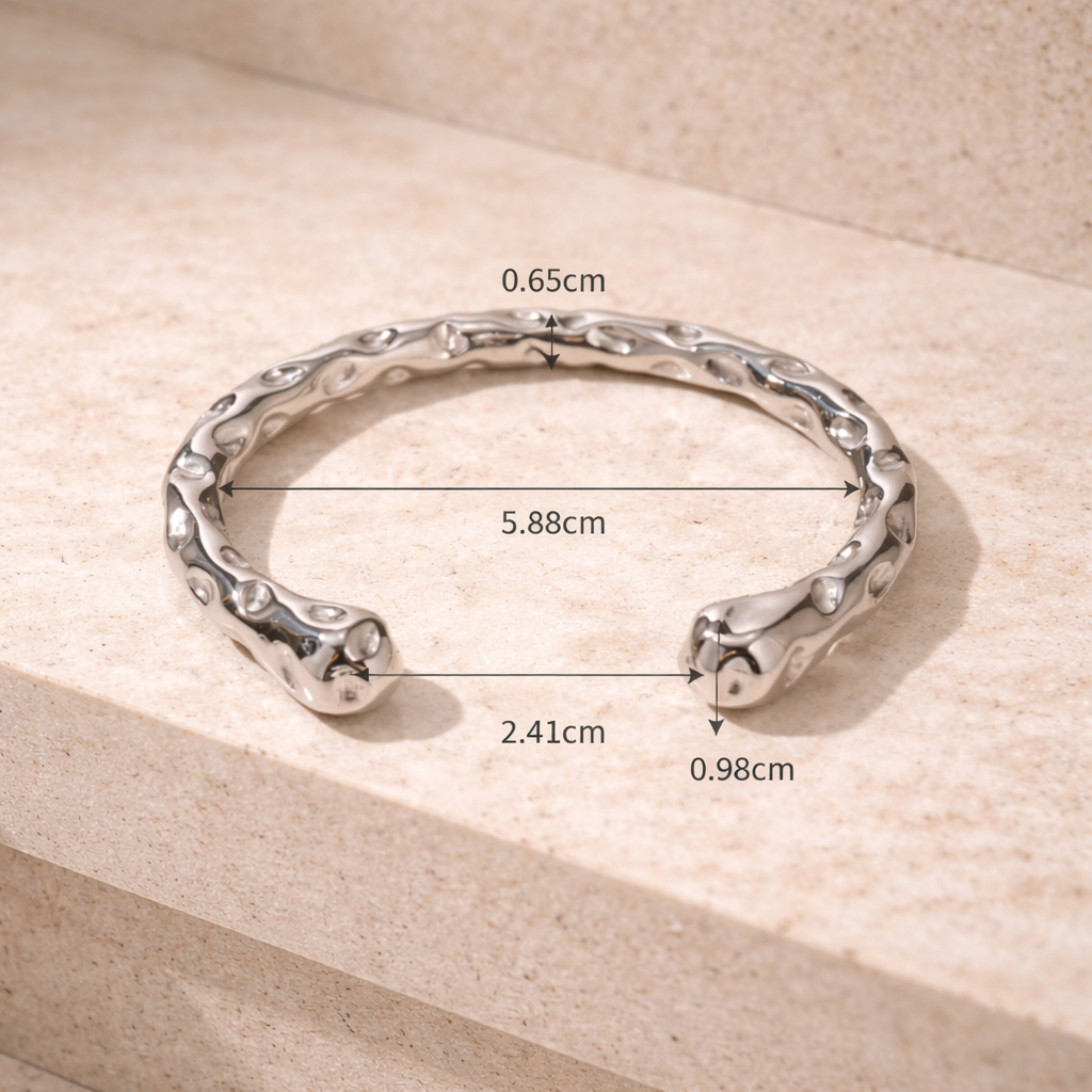 Textured Cuff Bangle