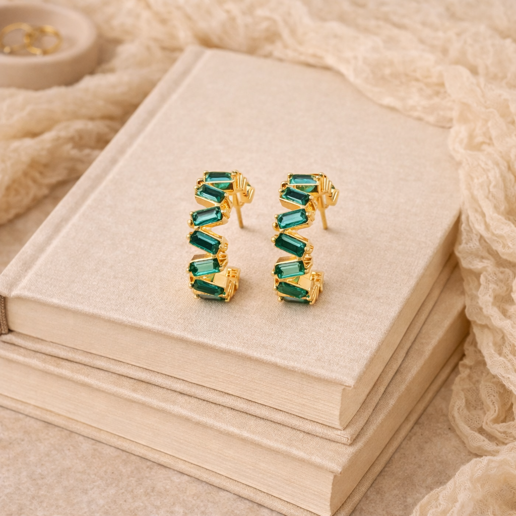 Zig Zag Cuff Hoops