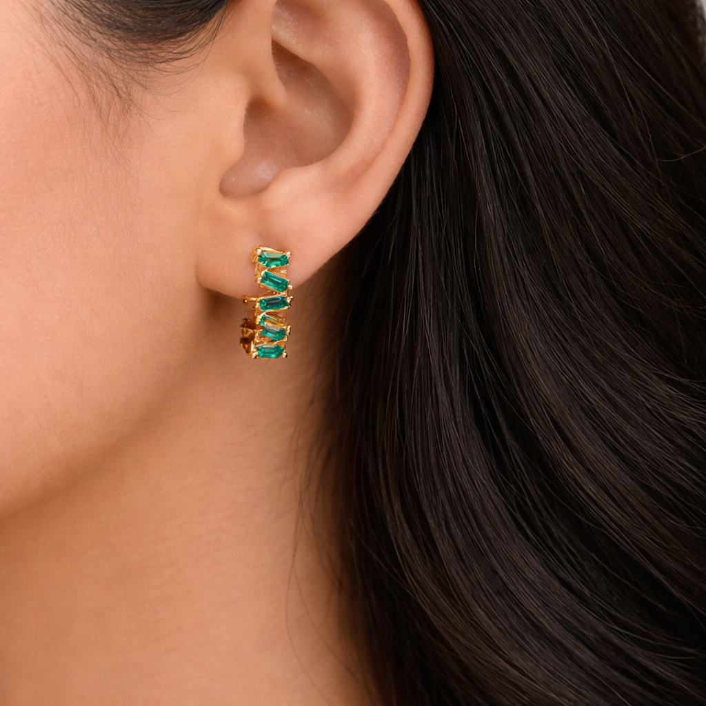 Zig Zag Cuff Hoops