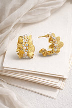 Zoro Pearl Cuff Hoops