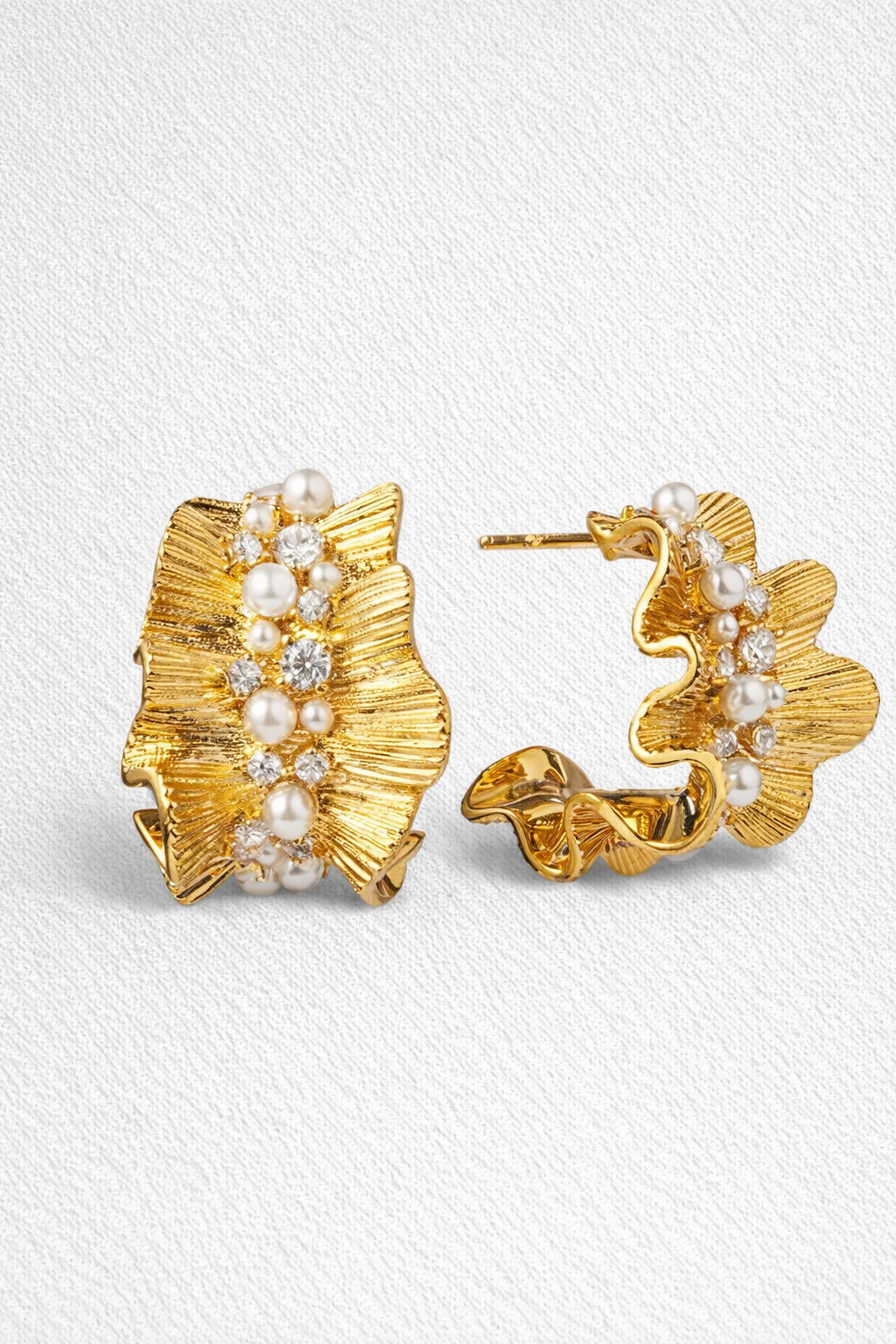 Zoro Pearl Cuff Hoops